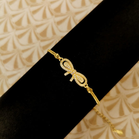 Serene Nature Bow Armband - Roestvrijstaal Strik Sieraad